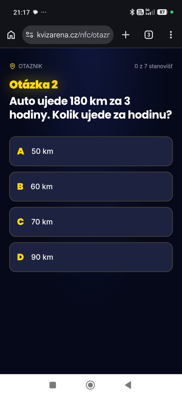 Hra v telefonu – KVÍZOVÁ OTÁZKA
