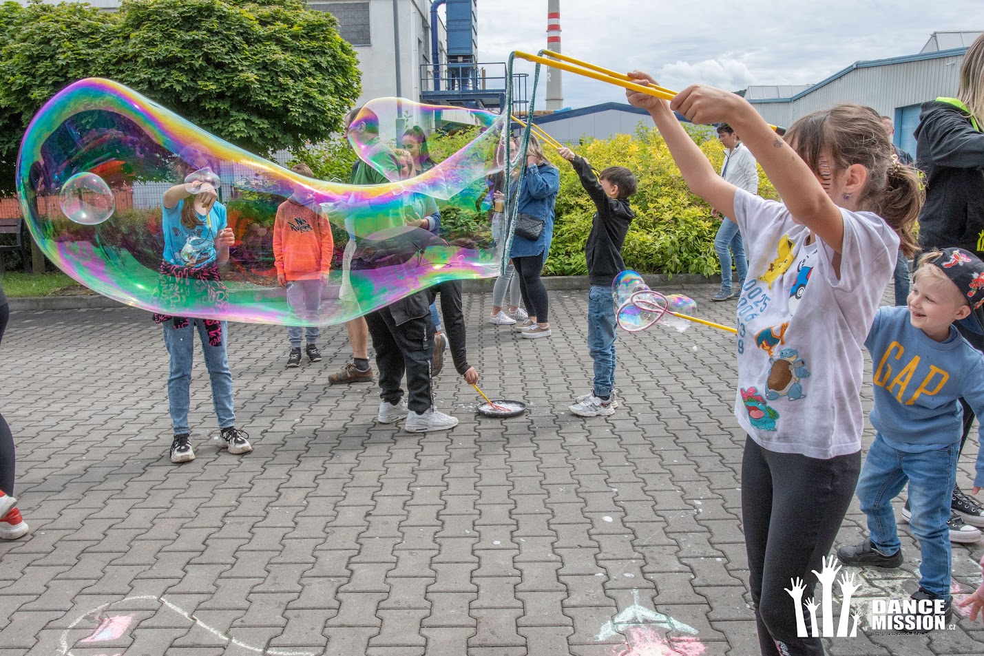 Obří bubliny DanceMission na akci