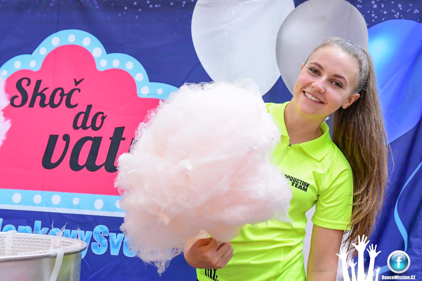 Cukrová vata na akci DanceMission