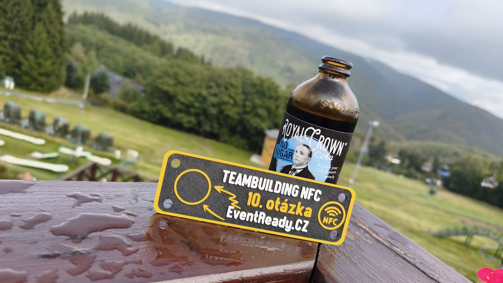 Teambuildingové NFC stanoviště v horském areálu