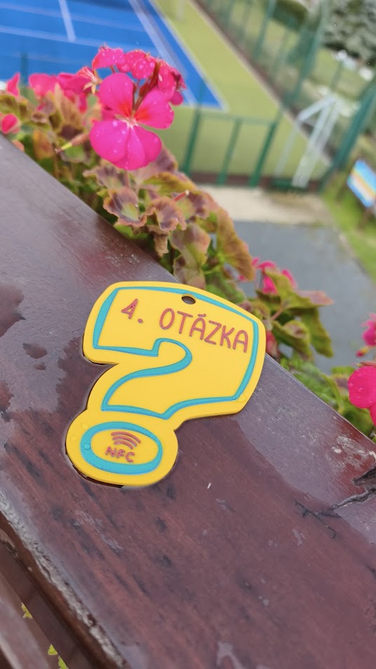 Barevná NFC kvízová otázka