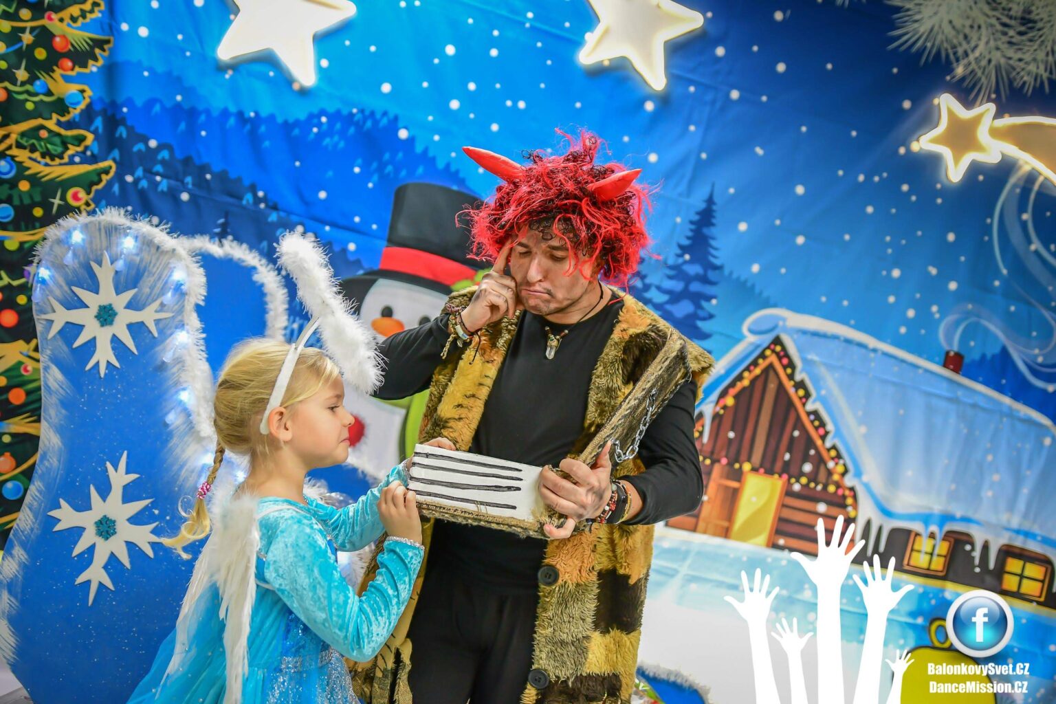 Čert a andílek na zimní show DanceMission