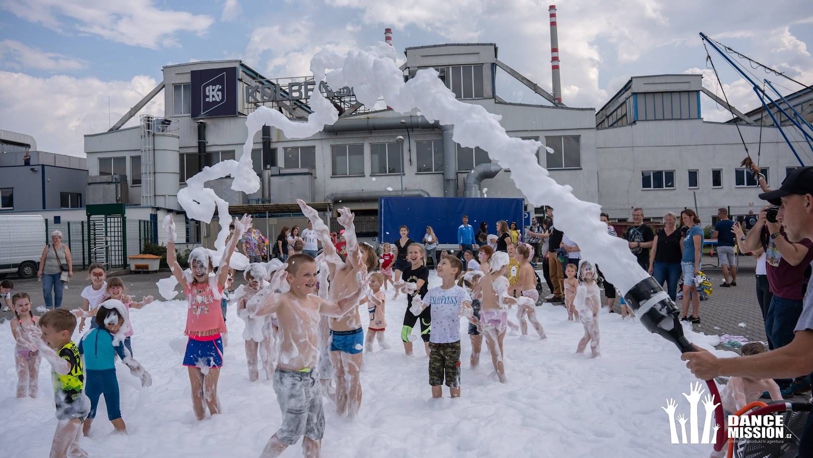 Pěnová párty na akci DanceMission